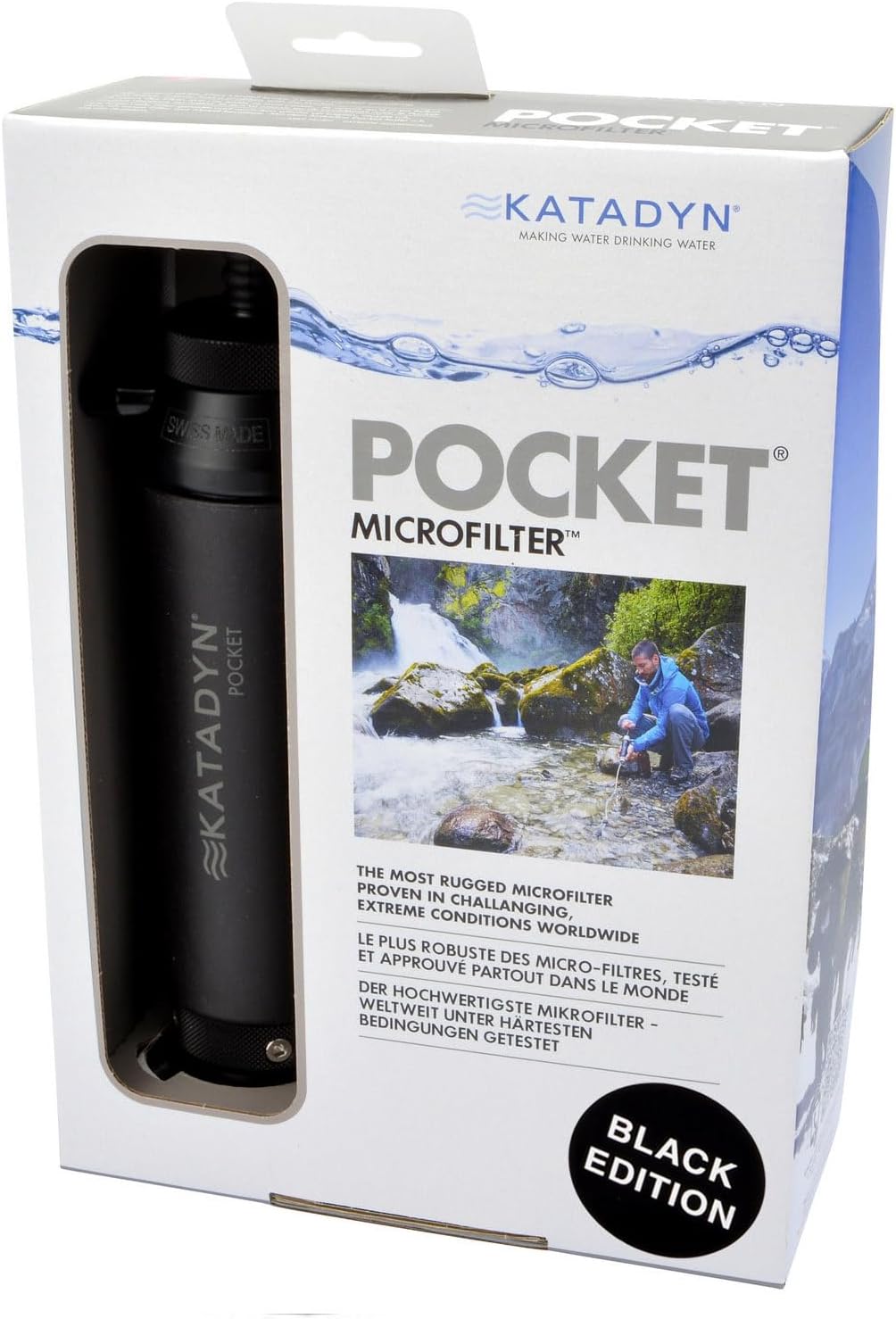 Wasserfilter Pocket Tactical Serie, Single