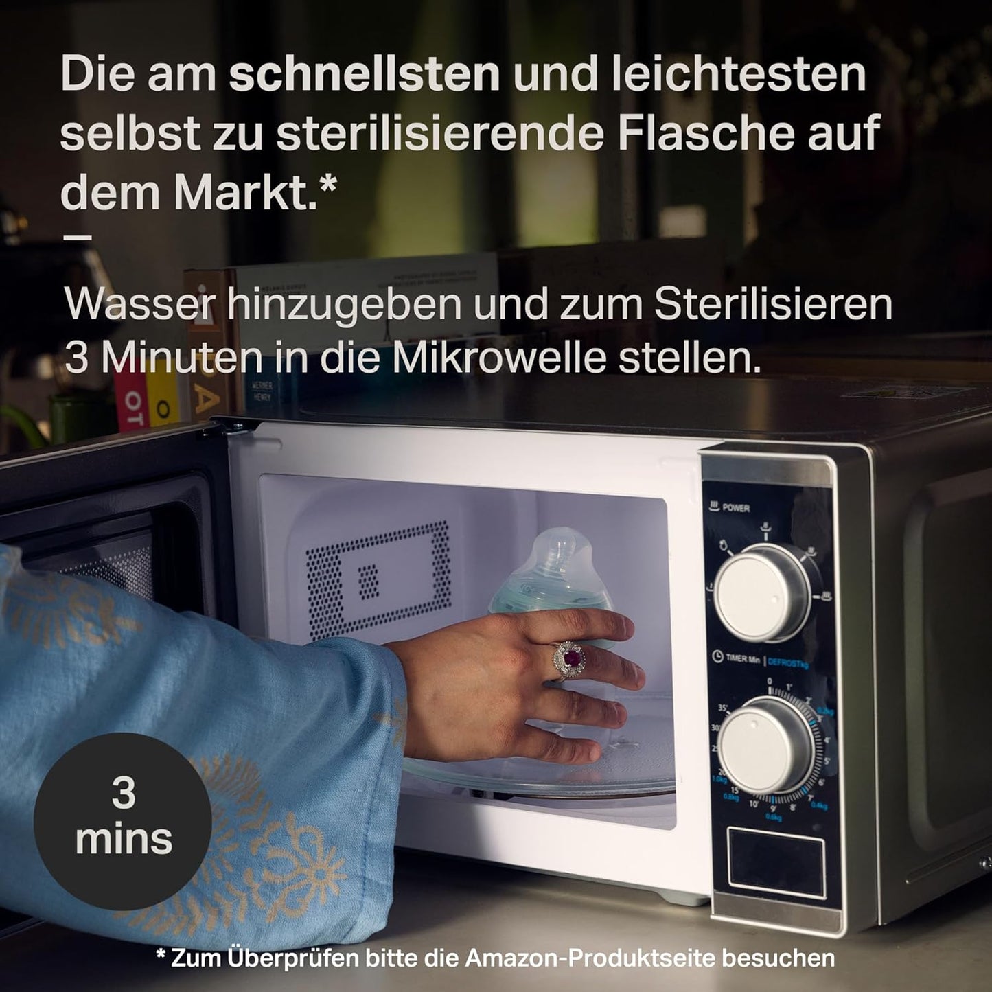 Natural Start Neugeborenen-Set, Anti-Kolik Babyflaschen, Transparent