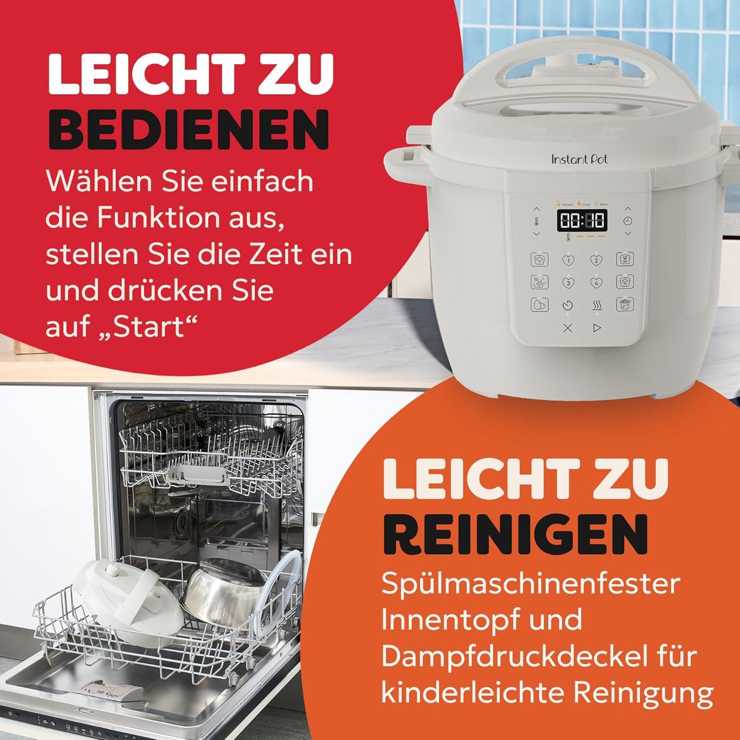 Multicooker Classic, Weiss Salz 5.7 Liter Standard
