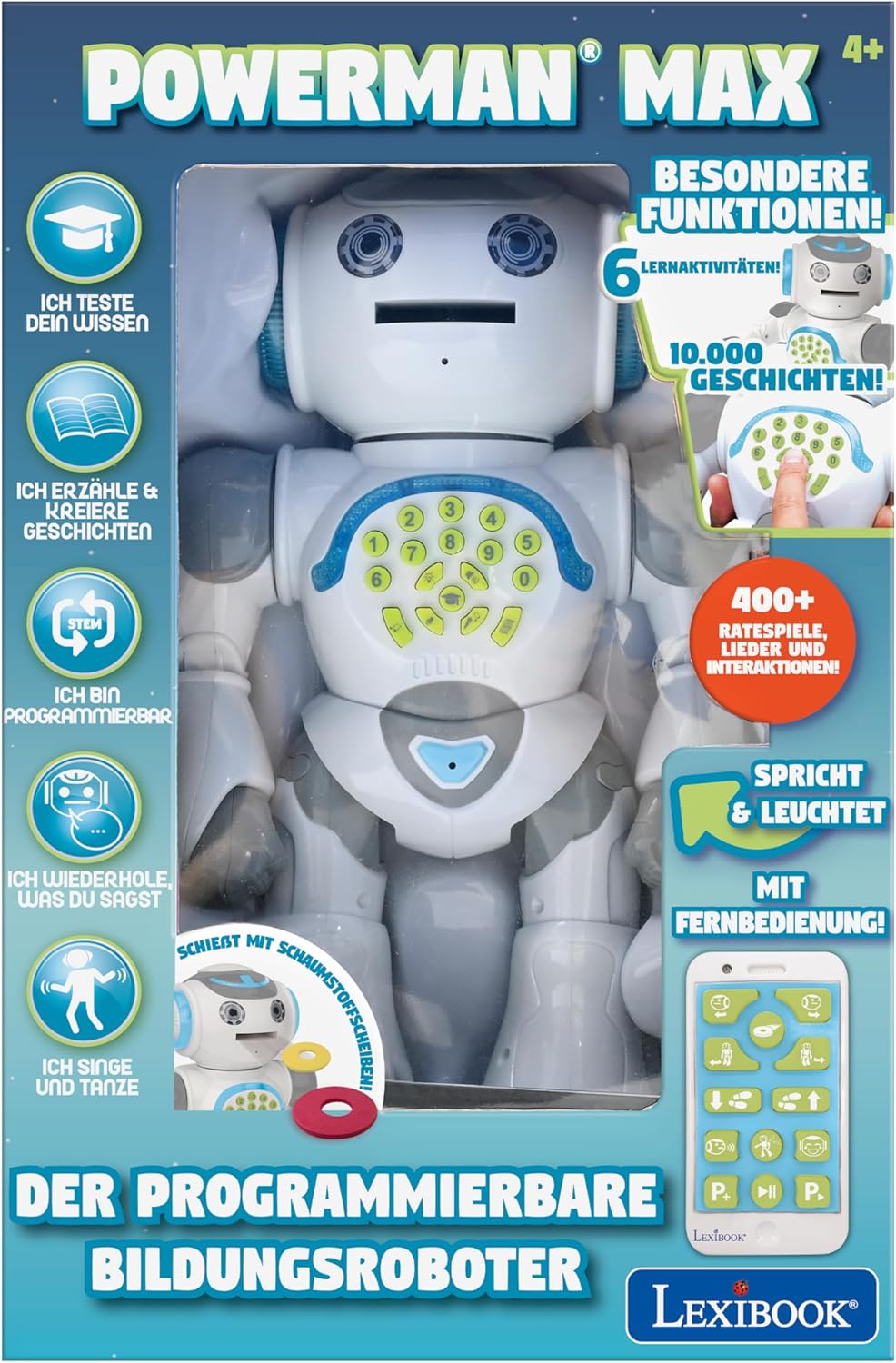 Powerman Max Spielzeugroboter mit Fernbedienung, Powerman Max