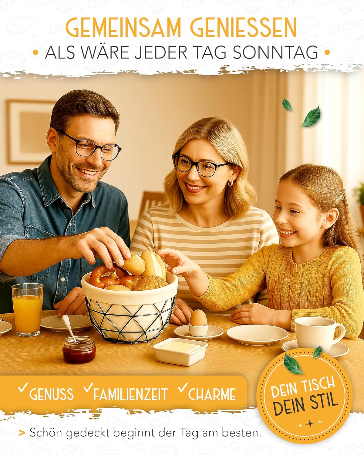 Brotkorb mit Metallgestell, Brotkorb mit Metallgestell