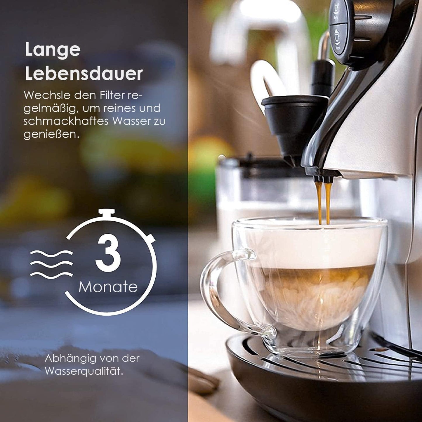 WD-C00 Ersatzwasserfilter für Philips AquaClean, 12