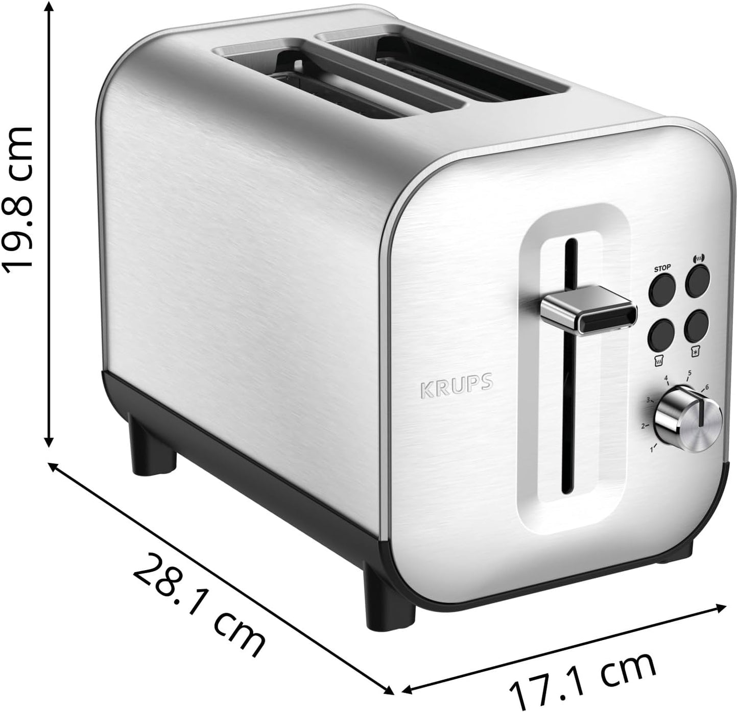 Excellence Toaster mit 8 Bräunungsstufen, KH682D Excellence