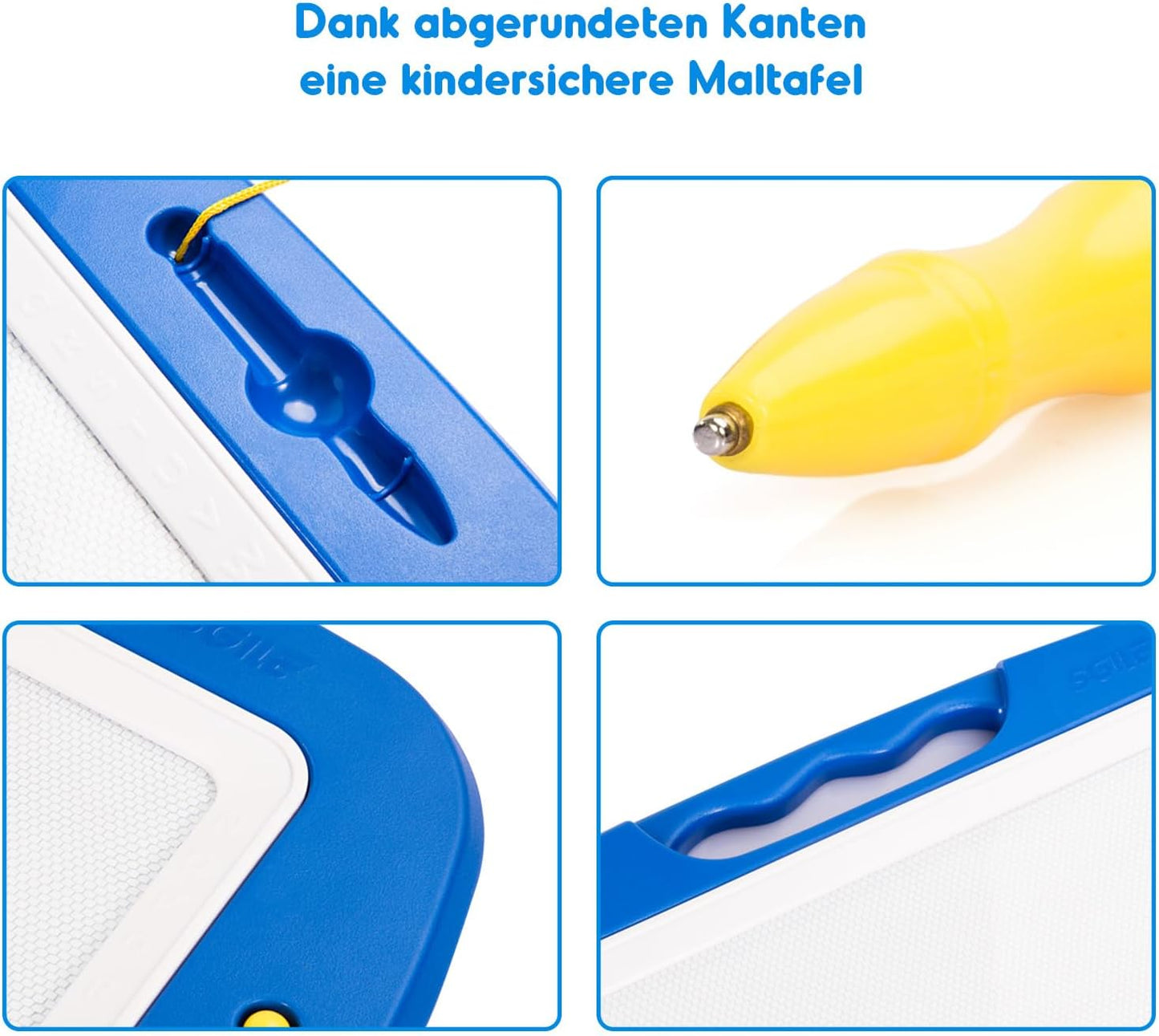 Magnetische Zaubertafel, Blau / 42B x 32H cm