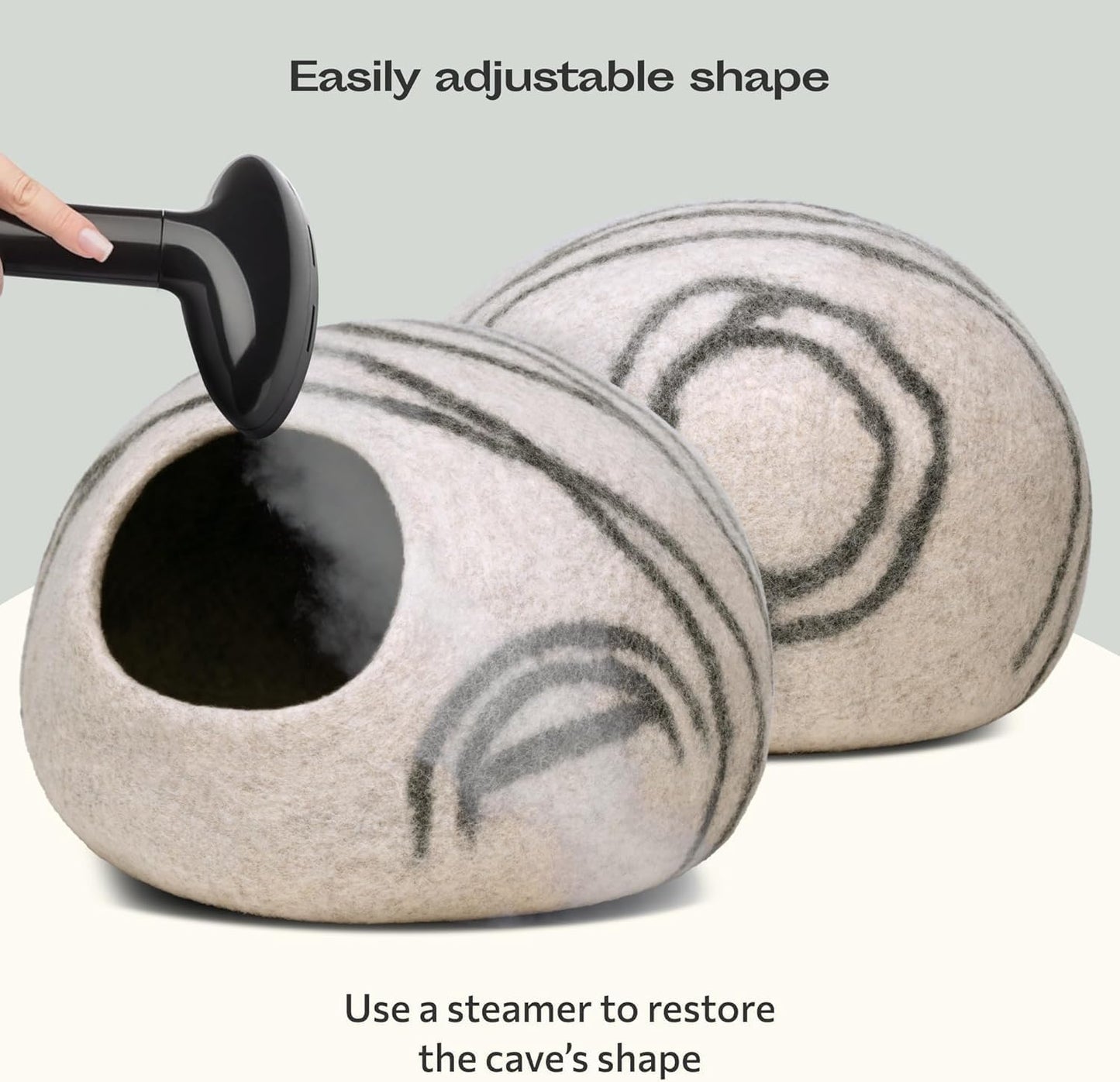 2-in-1 Katzenhöhle, Light Grey M
