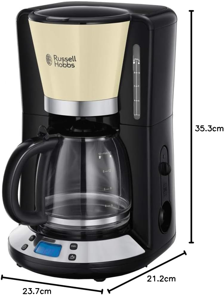 Filterkaffeemaschine für 10 Tassen, Creme