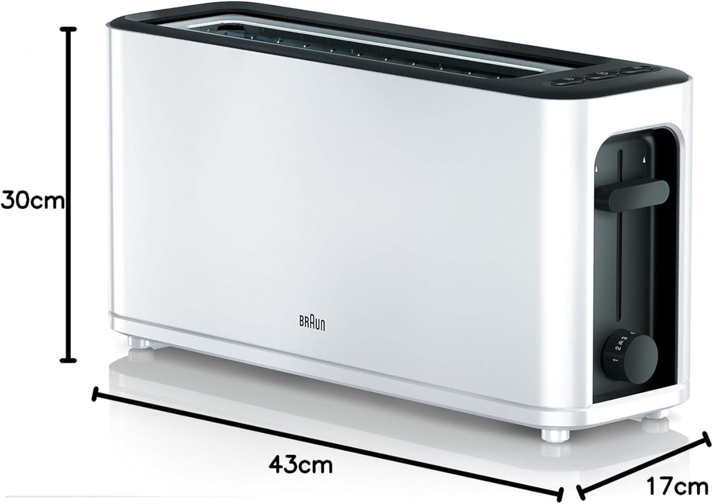 Toaster HT 3110 WH, Weiß