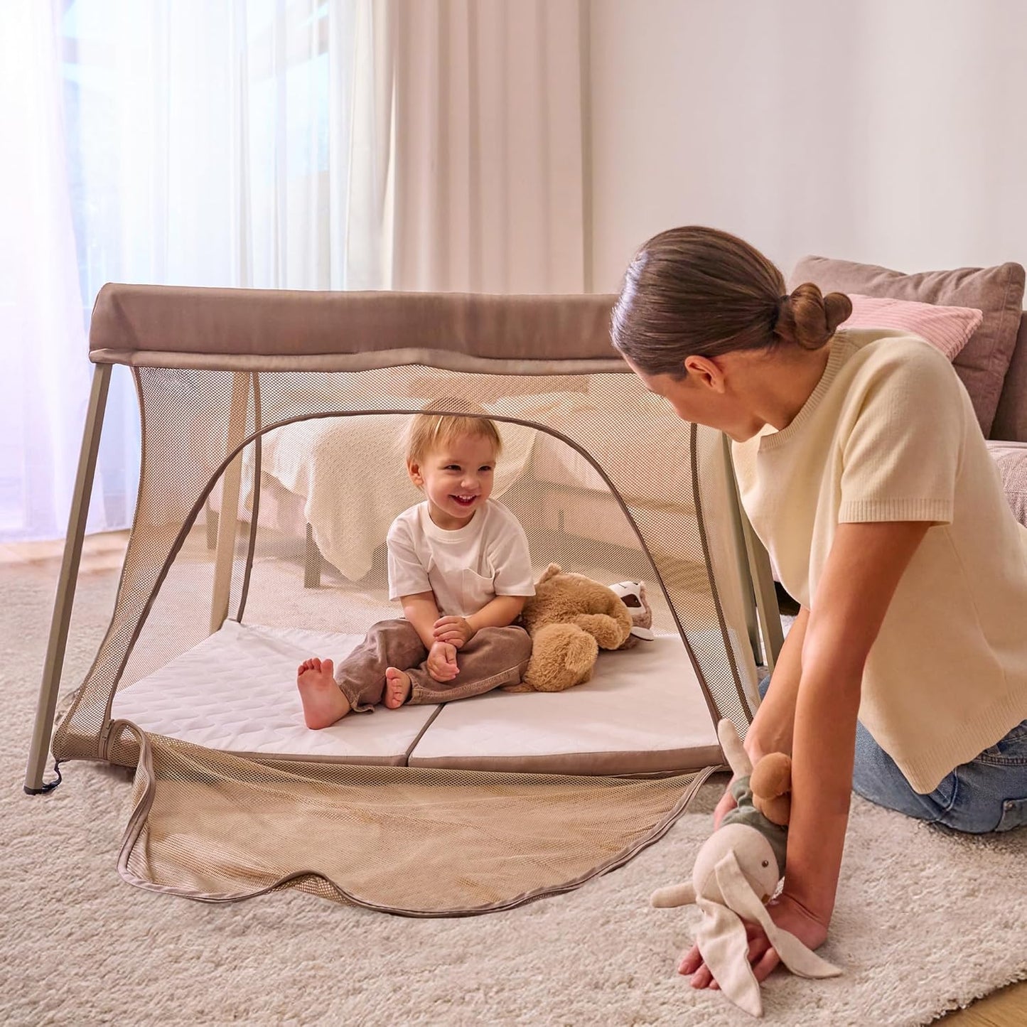 3-in-1 Reisebett Alice, Beige