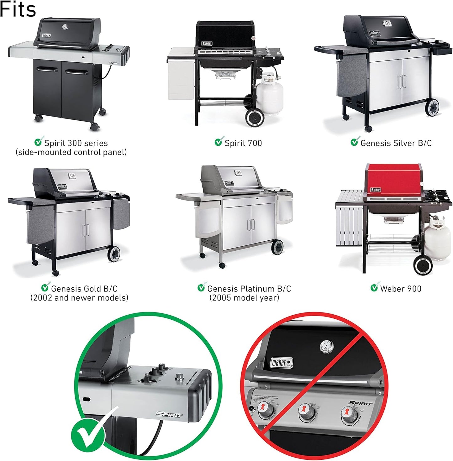 5x Aromaschienen für Spirit 300 & 700er-Serie, Weber 900, 22.5, 22,5-Zoll-Version