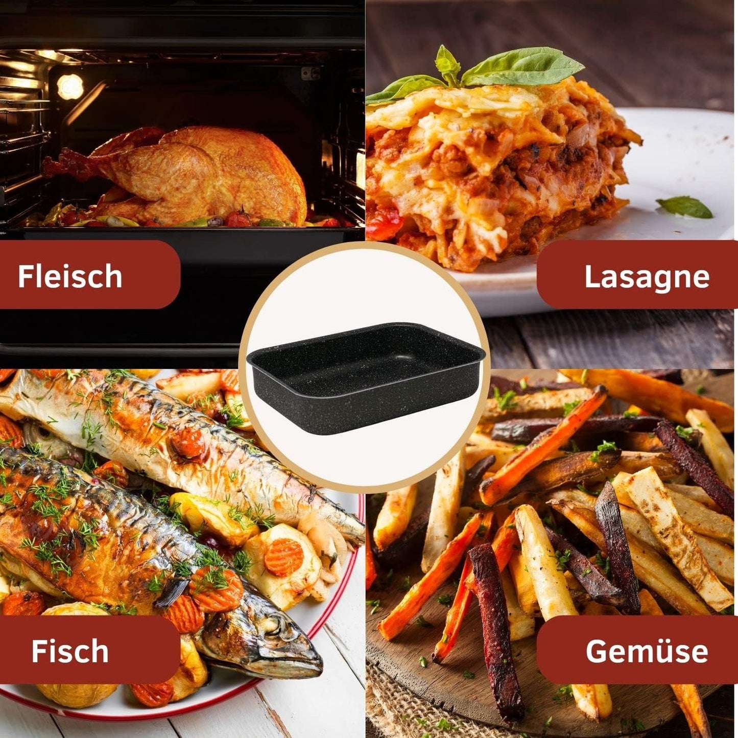3-teiliges Auflaufformen-Set, Set 3 Teglie Forno 2