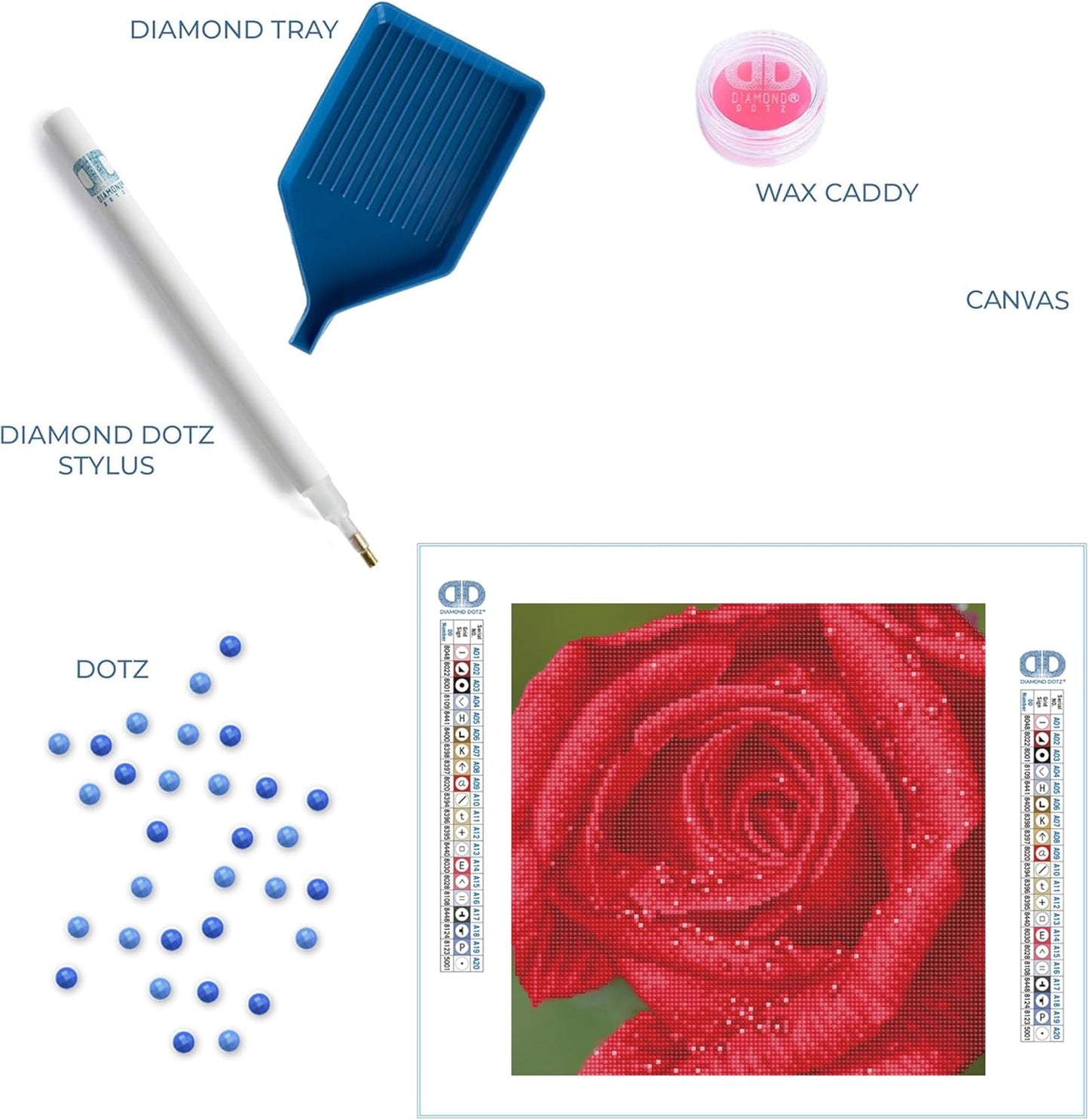 DD5.039 Diamond Painting Set Rose, Rose
