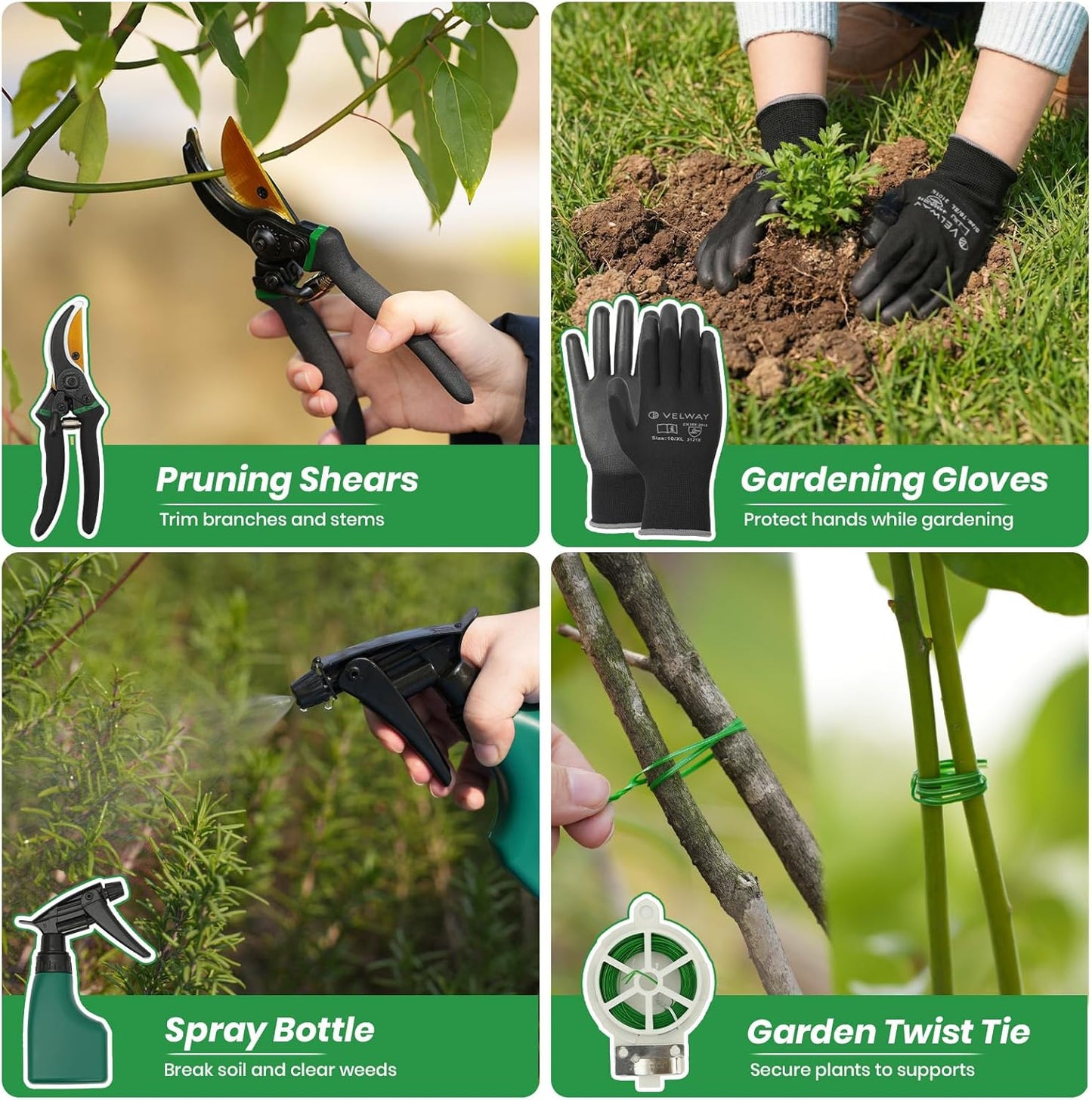 11-teiliges Gartenwerkzeug-Set