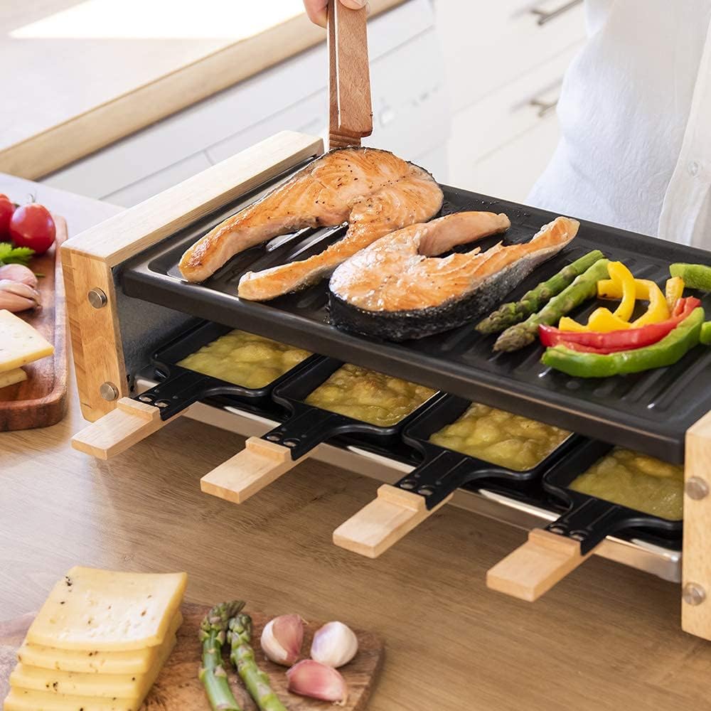 Raclette Käse & Grill 8200, Holz 27.8 x 54.3 x 19.9 cm