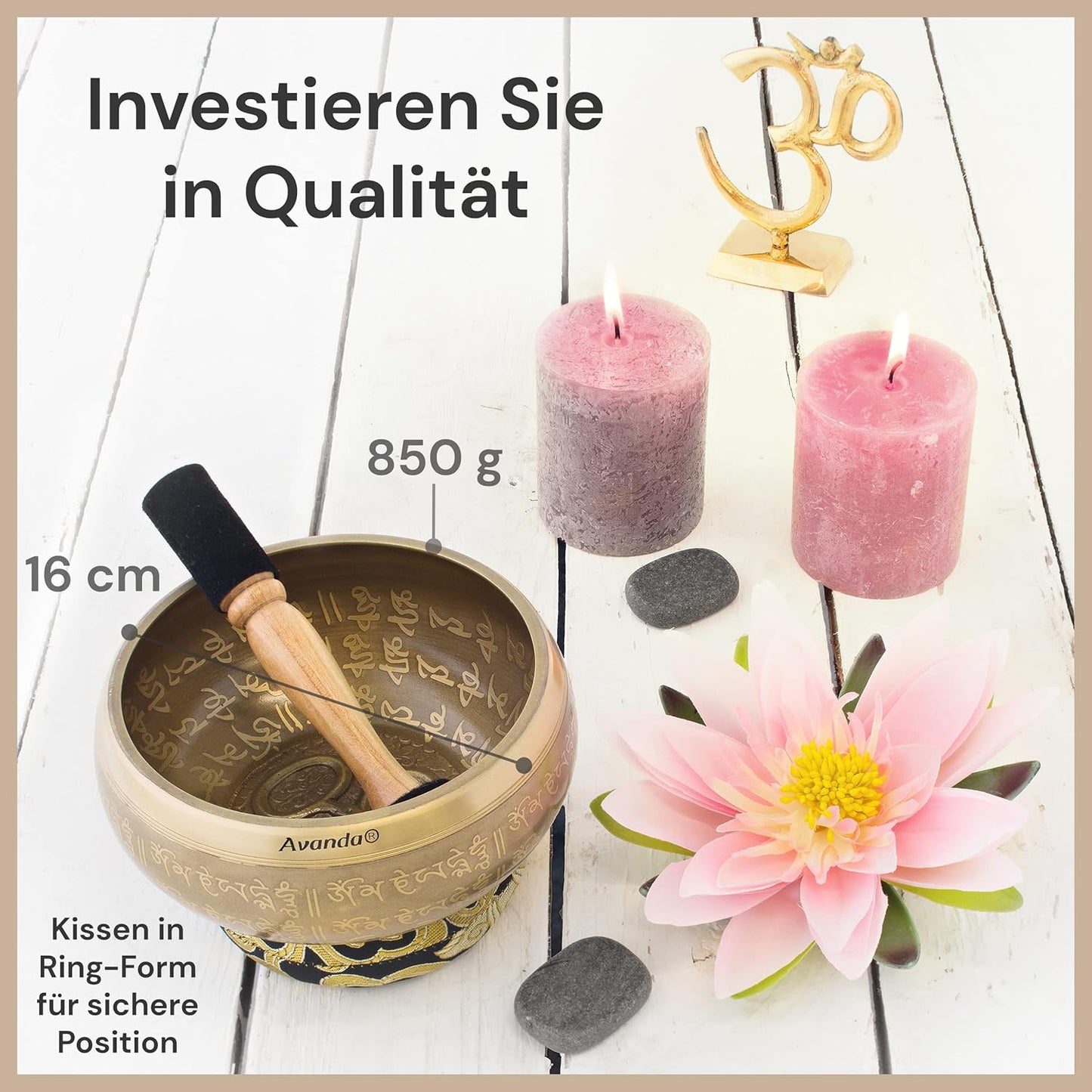Klangschale für Meditation & Entspannung