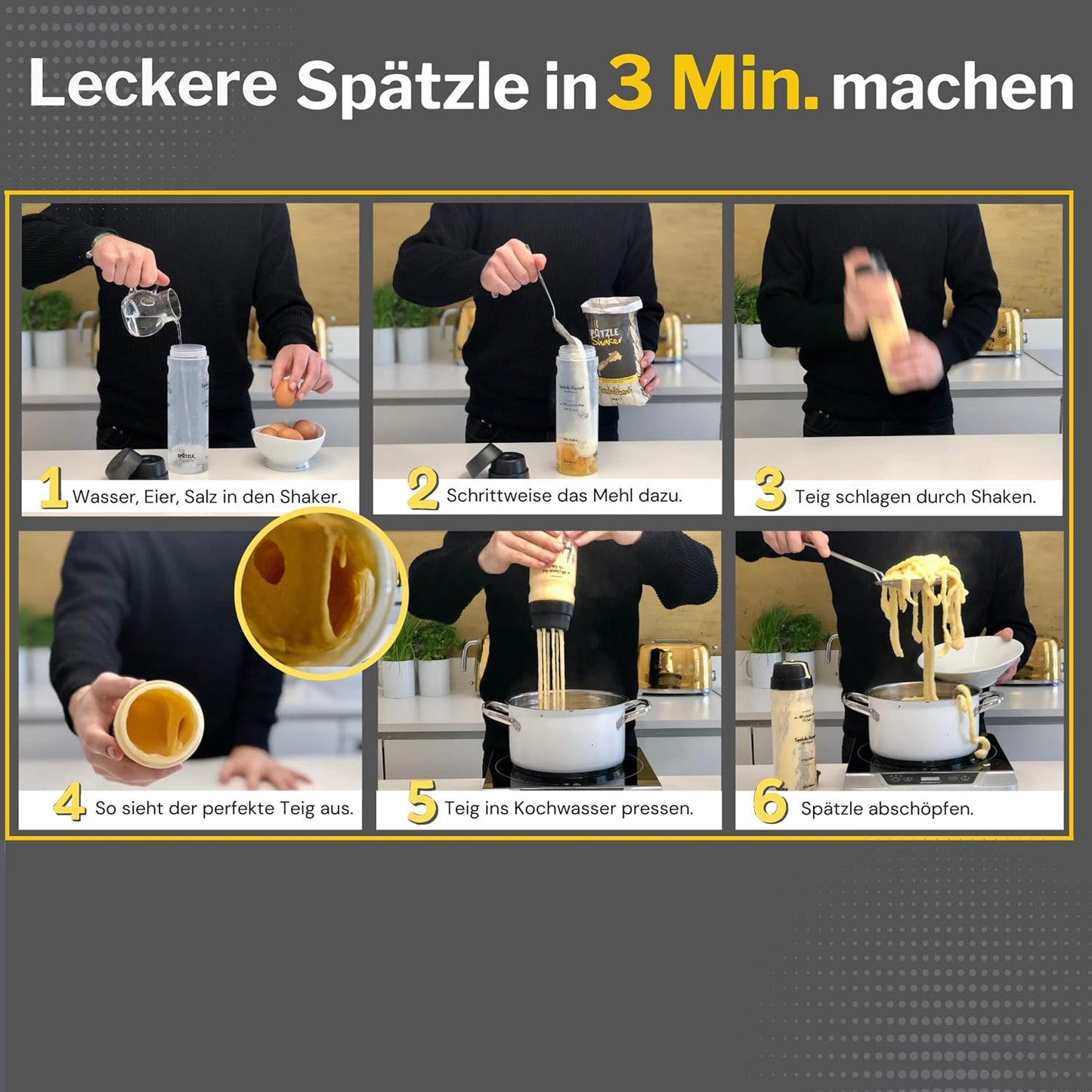 Spätzle-Shaker