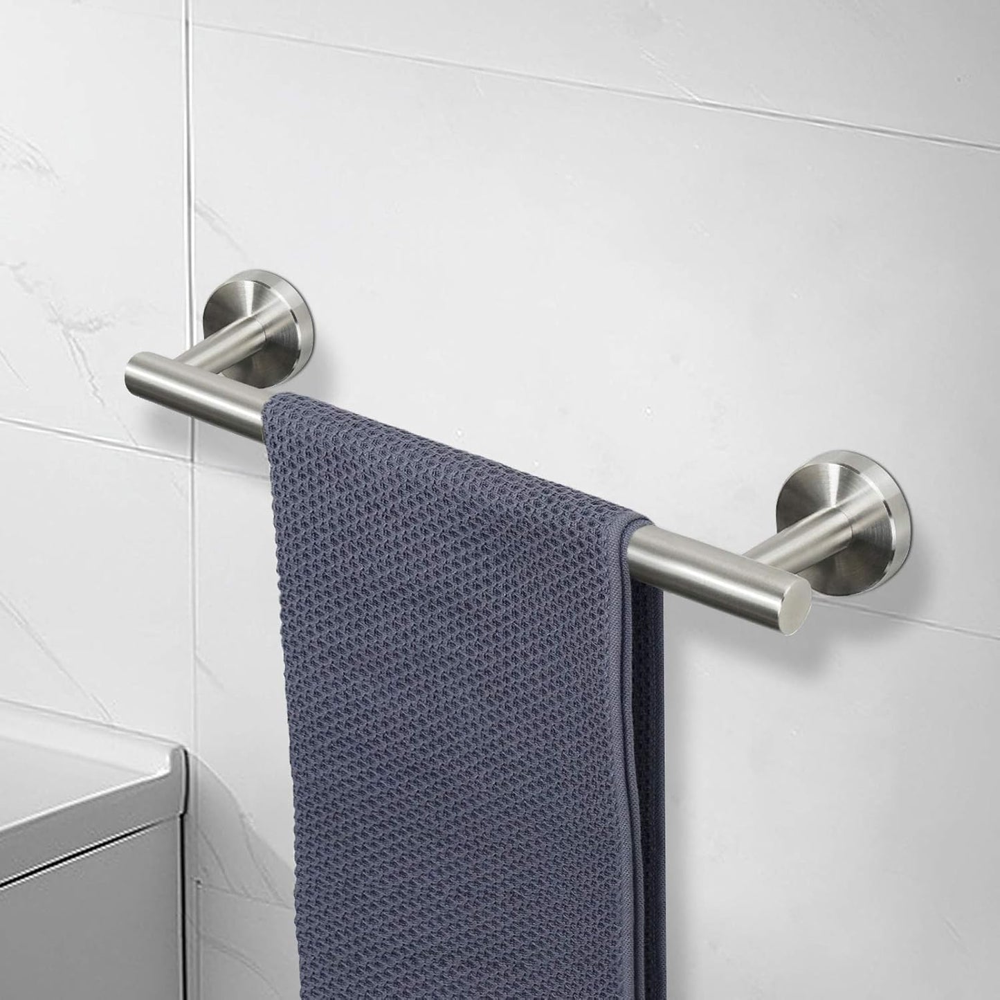 Badezimmer-Handtuchstange zur Wandmontage, 1 Packung 16 Inch Gebürstetes Nickel