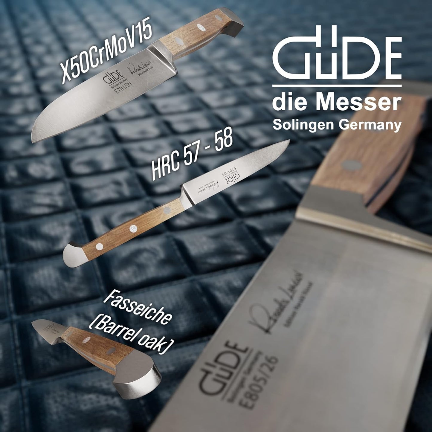 Gemüsemesser, 9 cm Fasseiche