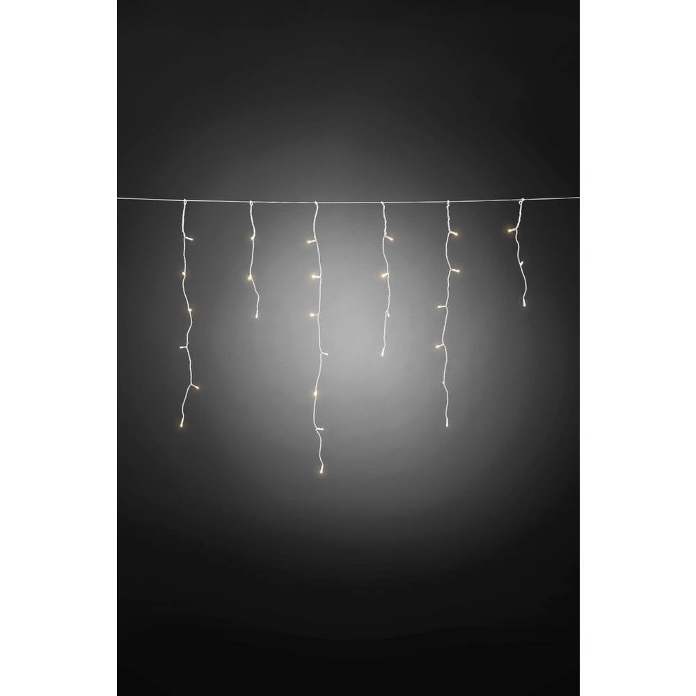 LED Eisregen-Lichtervorhang mit Timer und Lichtsensor, 80 LEDs Modern
