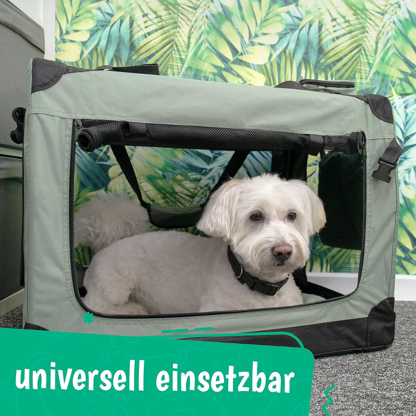Hundebox, L 70 x B 52 x H 50 cm|Beige