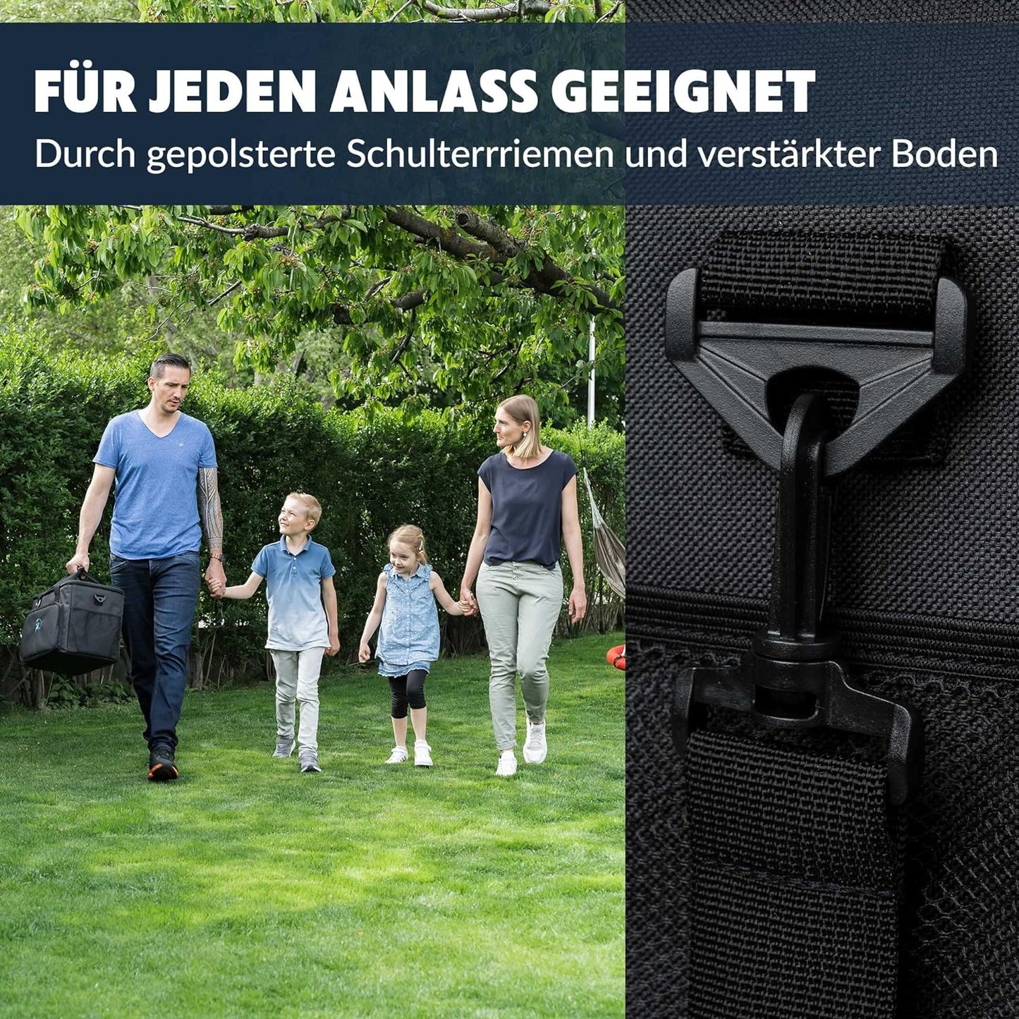 Kühltasche, 30 Liter, Schwarz