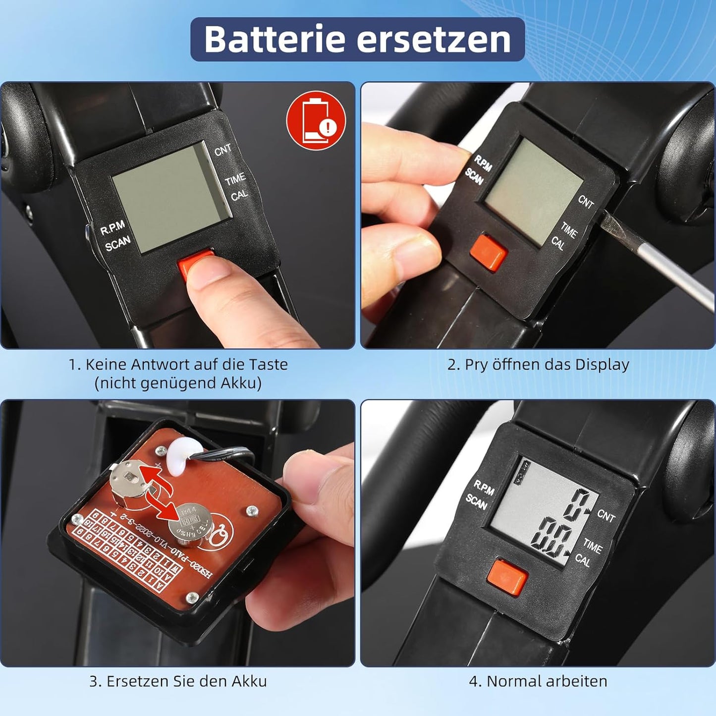 Mini Heimtrainer X1225 für Arm- und Beintraining, X1225
