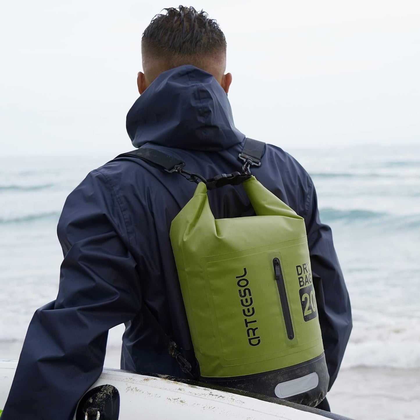 Wasserdichter Dry Bag für Outdoor-Aktivitäten, 30 Liter, 30L Armeegrün