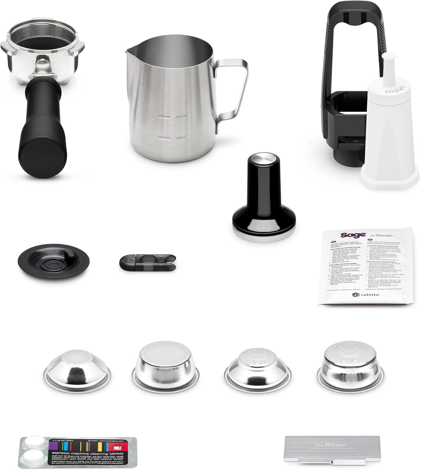 Bambino Plus Kaffeemaschine mit Milchaufschäumer, Schwarzer Edelstahl