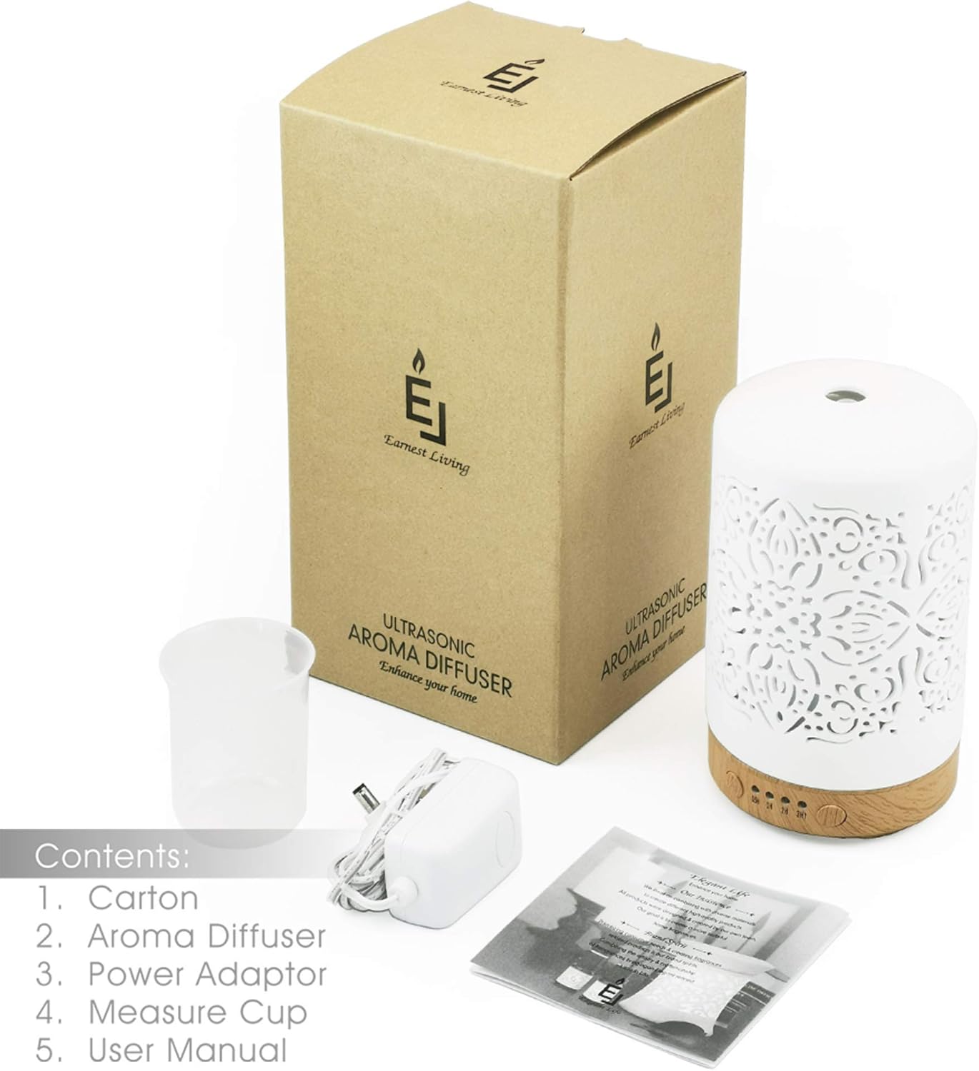 Aroma Diffuser, Keramik Weißer