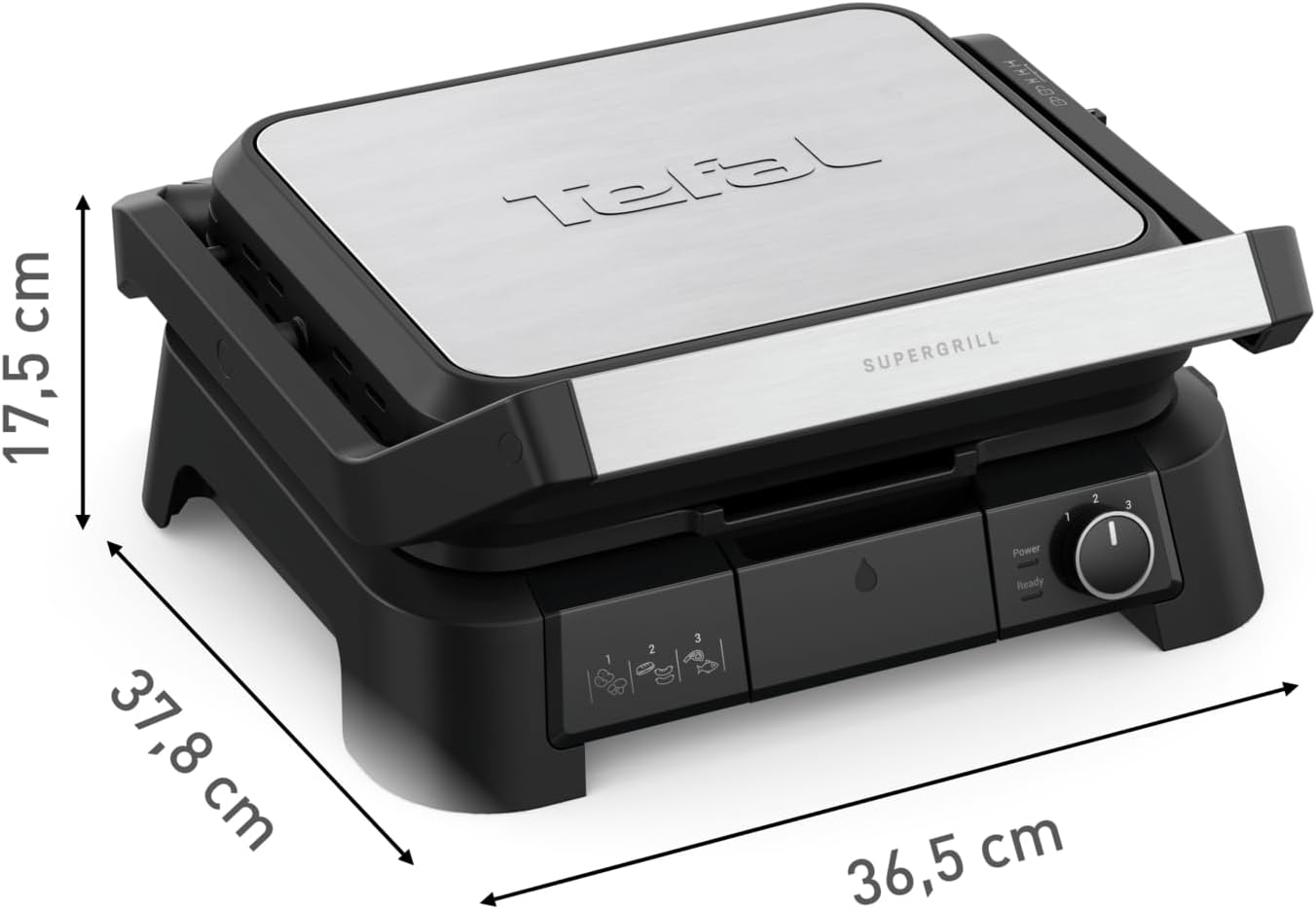 SuperGrill 3-in-1 Kontaktgrill, SuperGrill 3in1 - BBQ & Ofenfunktion