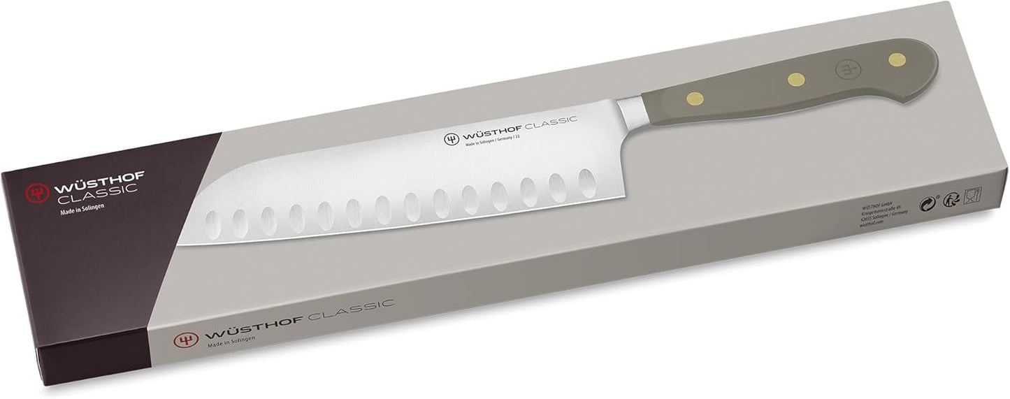 Classic Santokumesser, Velvet Oyster 17 cm