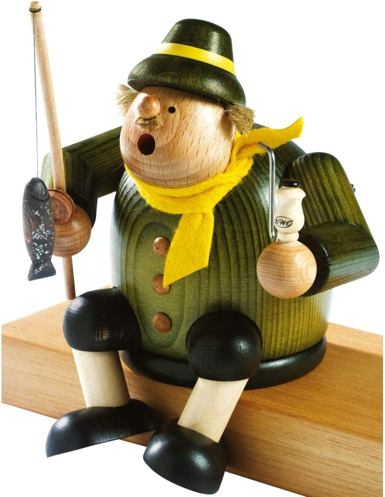 Räuchermännchen Kantenhocker Angler 18 cm