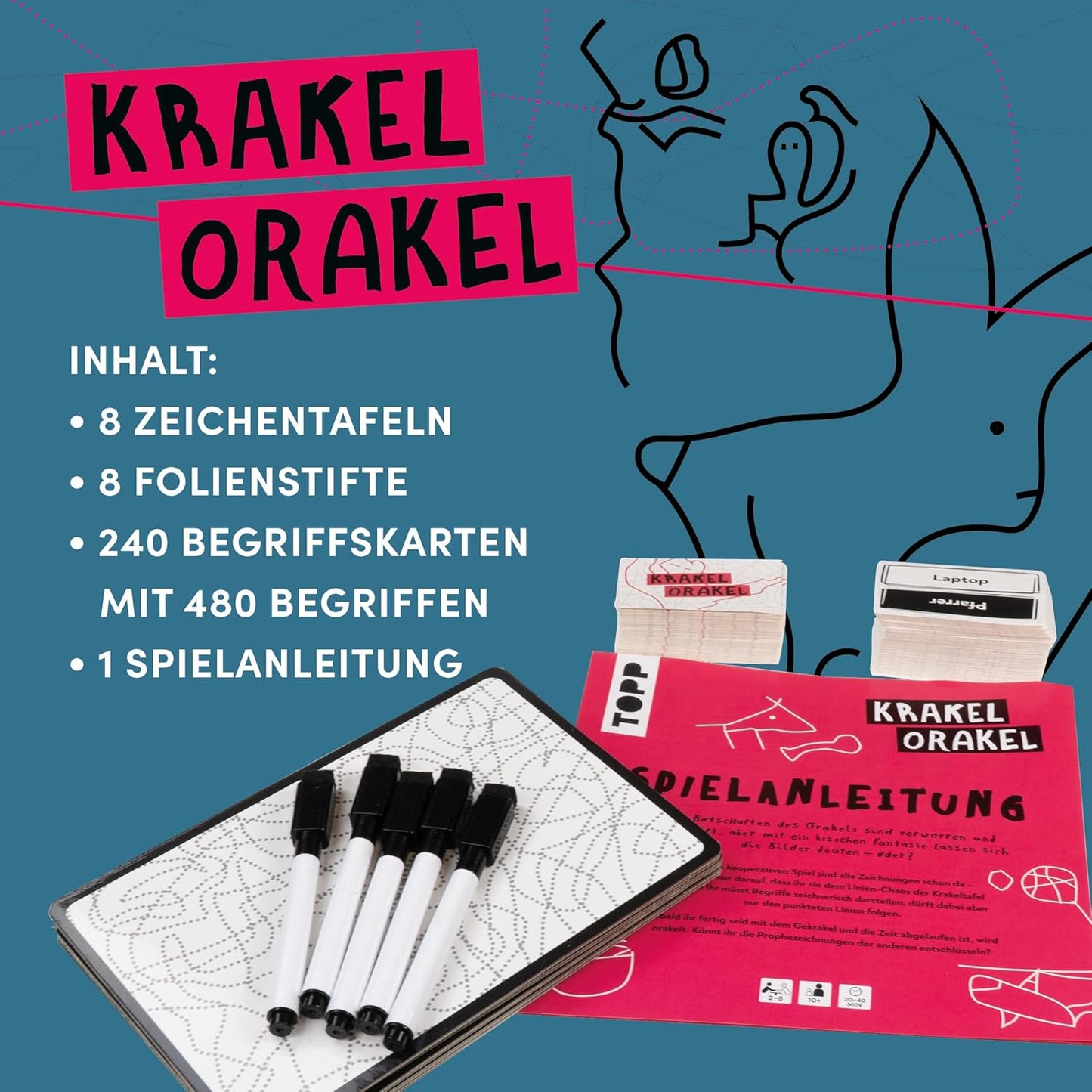 Krakel-Orakel – Das Zeichenspiel für alle, die nicht zeichnen können