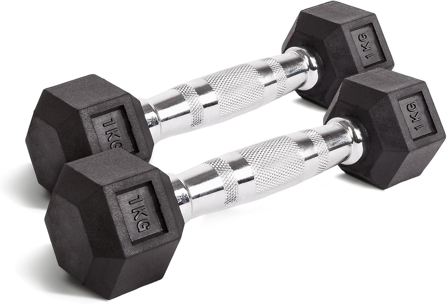 Hexagon Kurzhantel Set (2er, 1kg), 1kg-Paar
