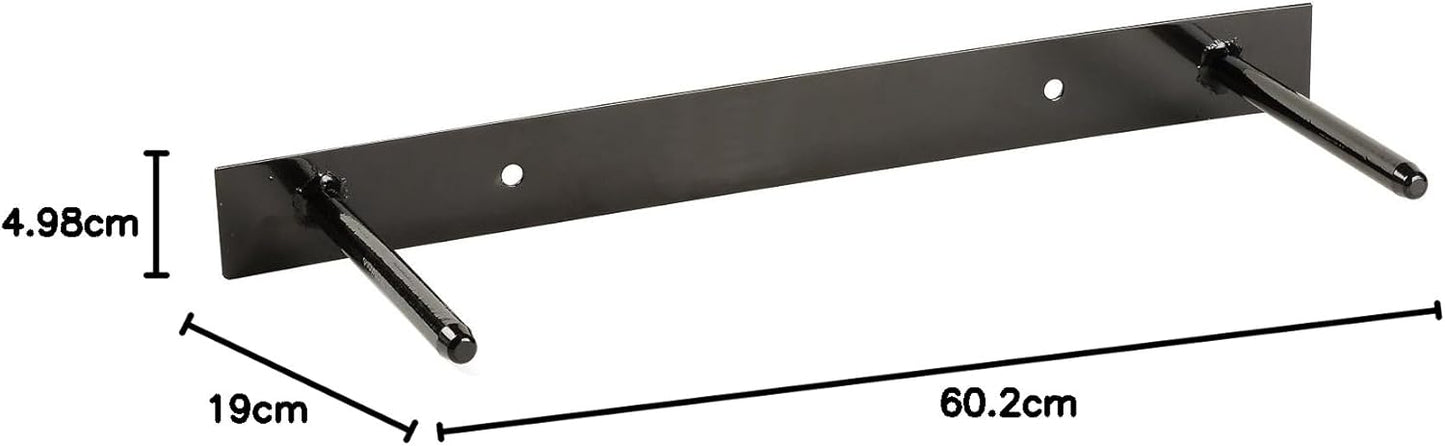 Wandhalterung für Trainingsmatten, Schwarz