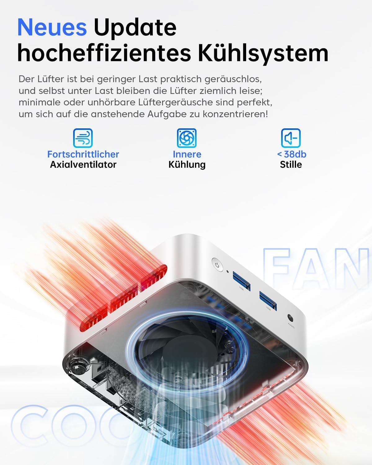 Mini PC Twin Lake V1 N150 mit Dual HDMI+DP, V1 N150 8+256