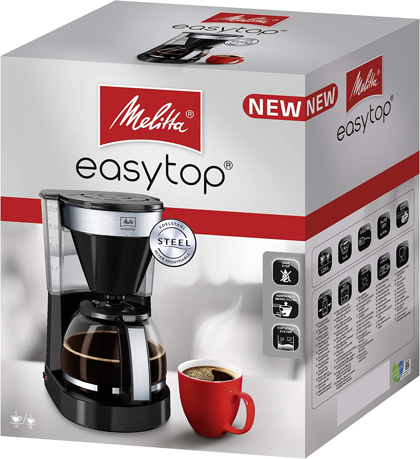 Easy II Top, Filtermaschine, Glaskanne