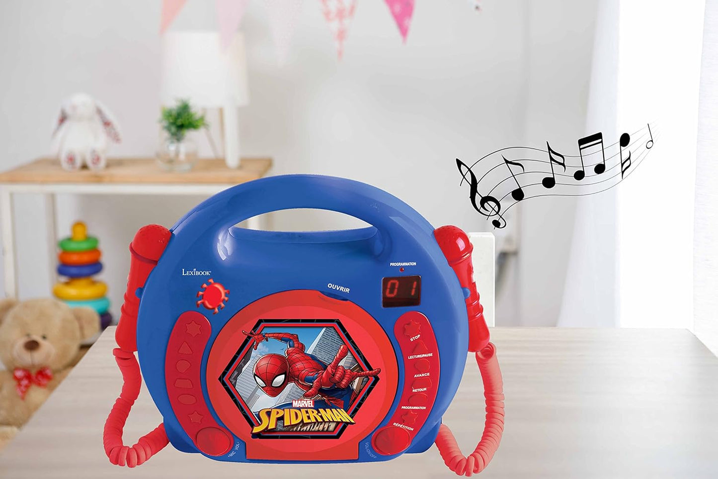 Spider Man CD-Spieler mit Karaoke-Funktion, Spider-Man