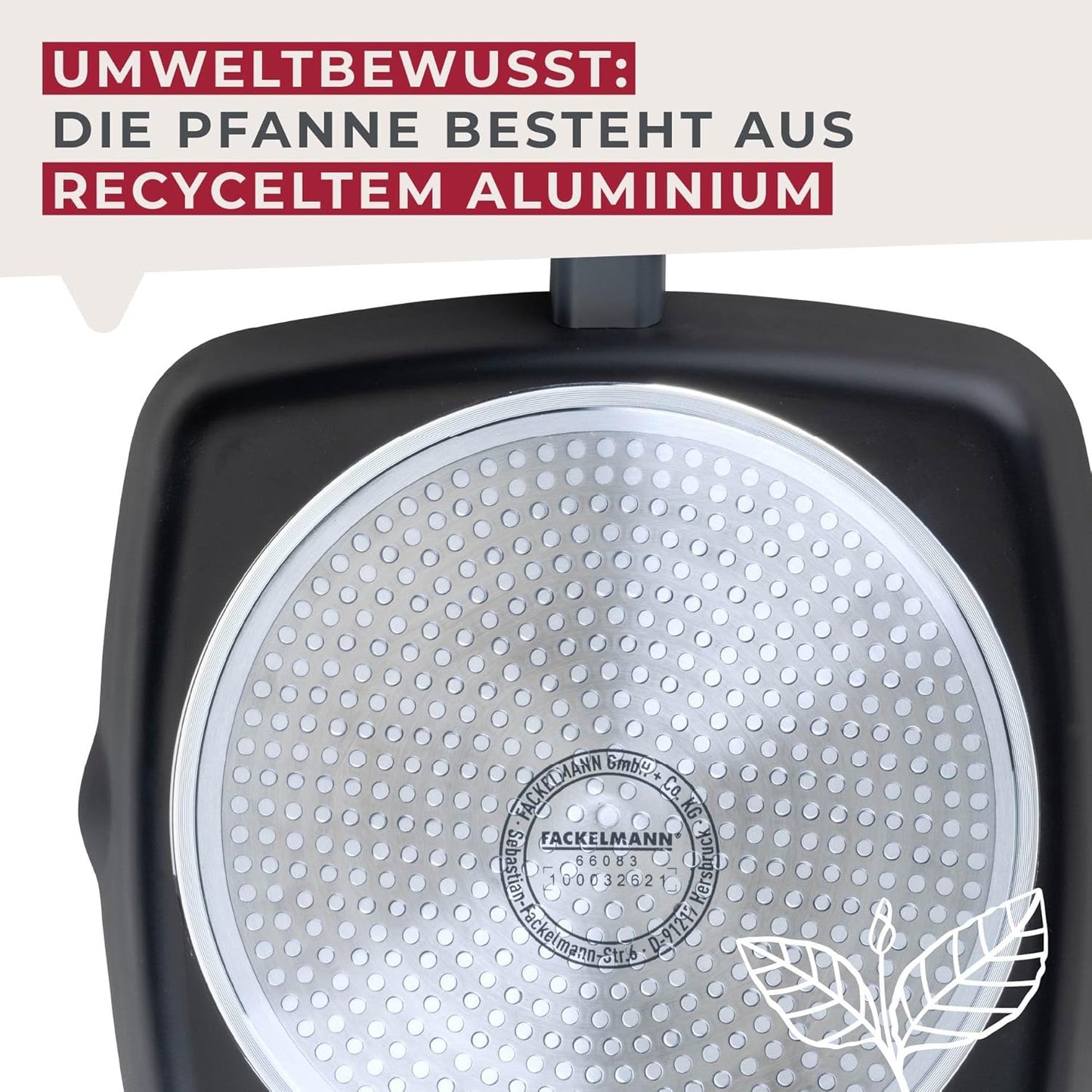 Grillpfanne mit Keramik Antihaftbeschichtung, 28 cm Grillpfanne