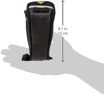 Satteltasche mit Fixer F25, 19 x 9.5 x 10 cm, 1 Liter Schwarz