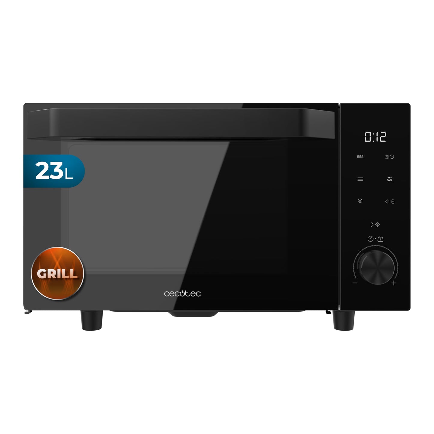 Mikrowelle Proclean 6140 mit Grillfunktion, Schwarz | Digital | Grill