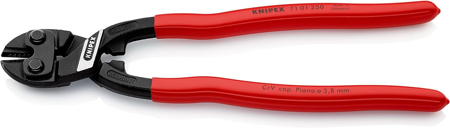 CoBolt XL, gerade Schneiden Griffe mit Kunststoff Überzogen, Rot 250 mm