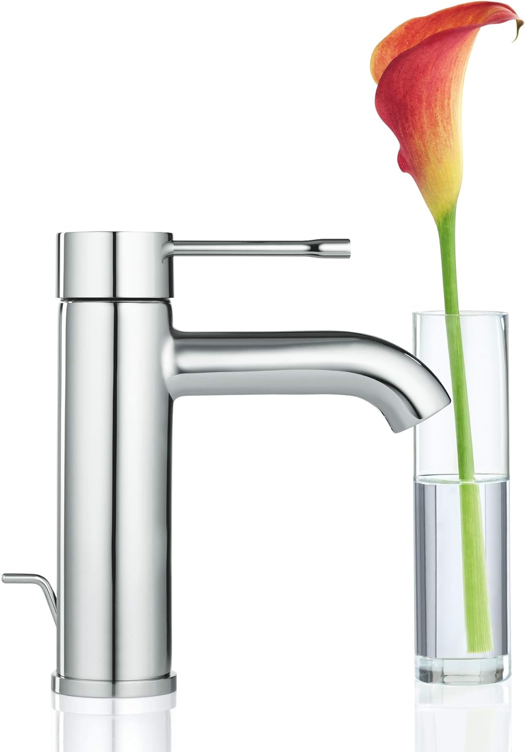 Essence Einhand-Waschtischbatterie, S mit Zugstangen-Ablaufgarnitur Chrom