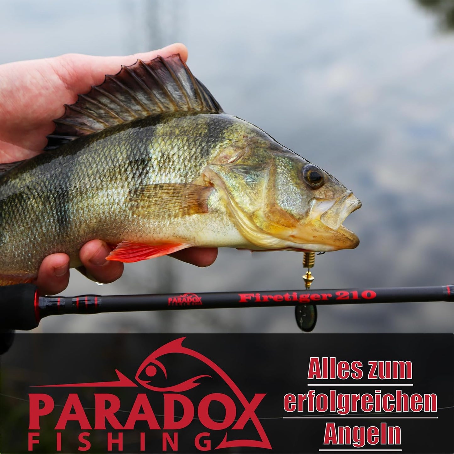 Firetiger Spinnrute für Raubfische, 2,1m 5-20g Rute