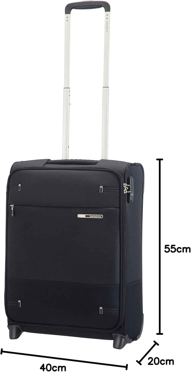 Base Boost Handgepäckkoffer, Schwarz (Black) Upright S, Länge 40 cm (55cm-41L)