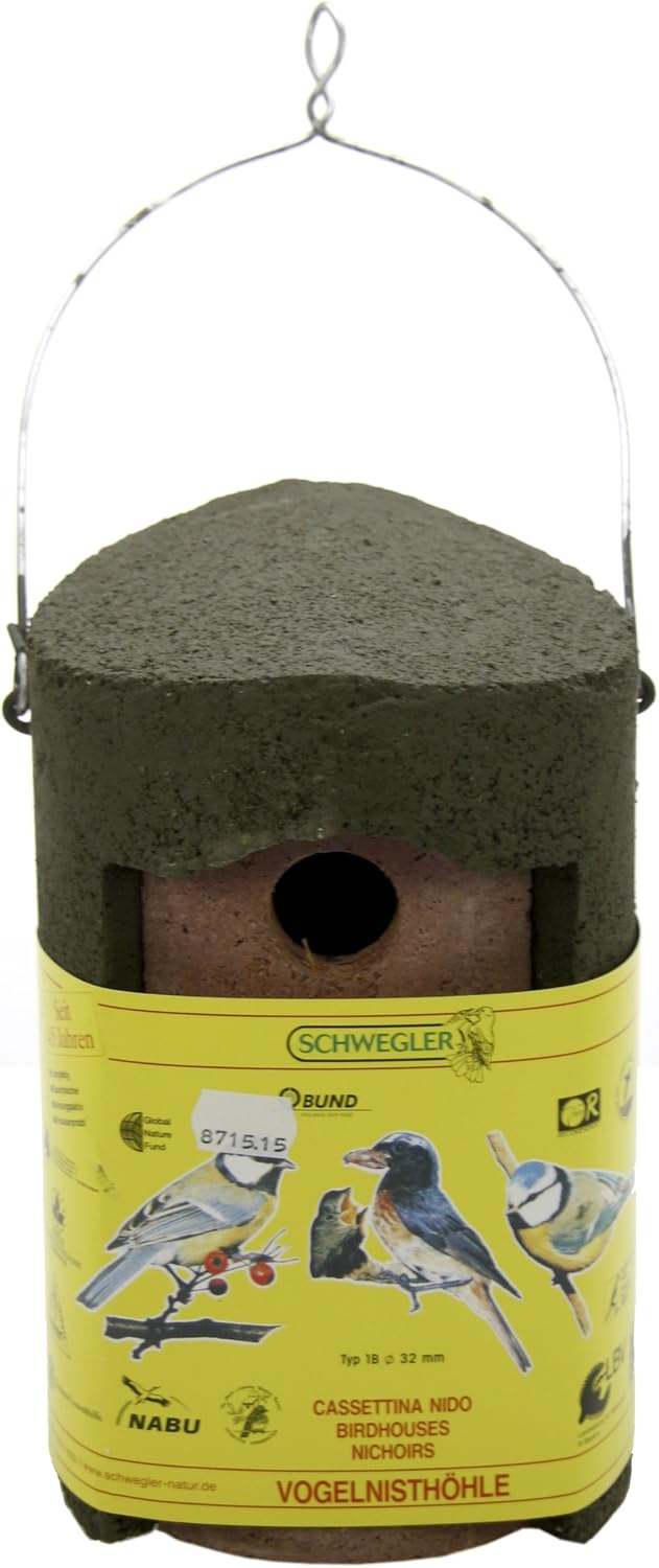 Nisthöhle aus Holzbeton mit 32 mm Einflugloch, 32 mm