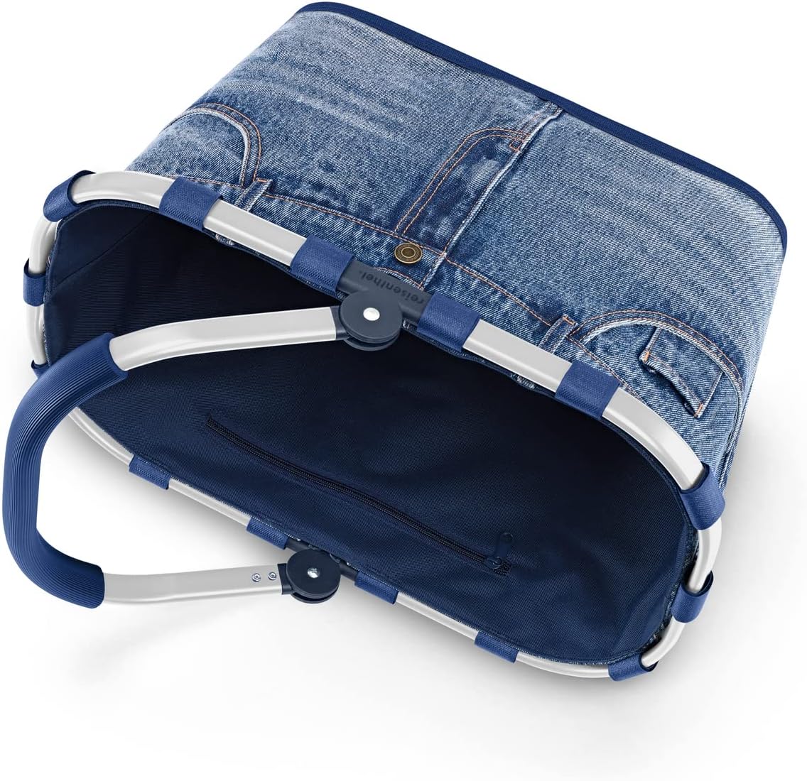 Einkaufskorb im Jeansdesign, wasserabweisend, Jeans 2 Single