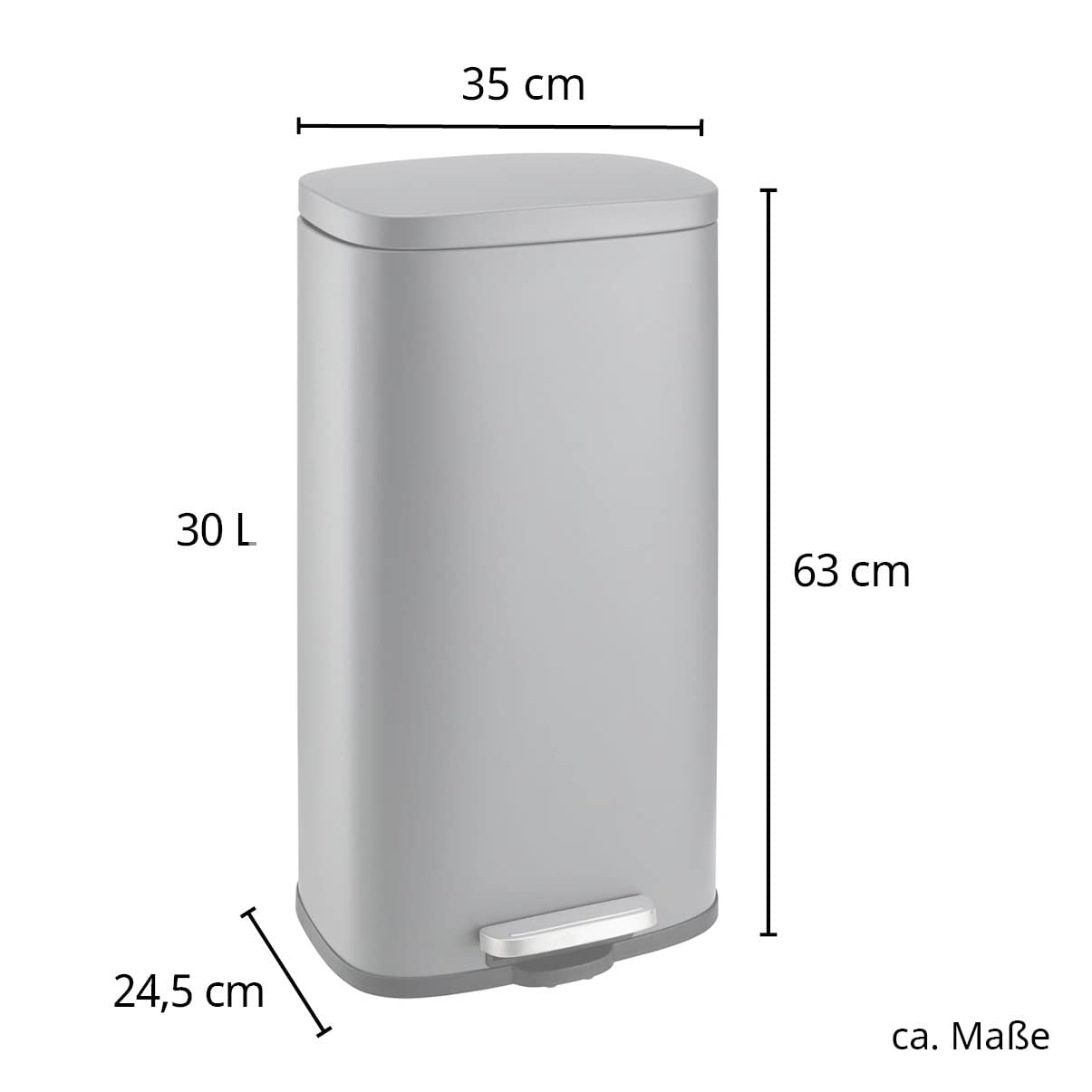 TQ30 Treteimer mit Inneneimer (30L), Schwarz