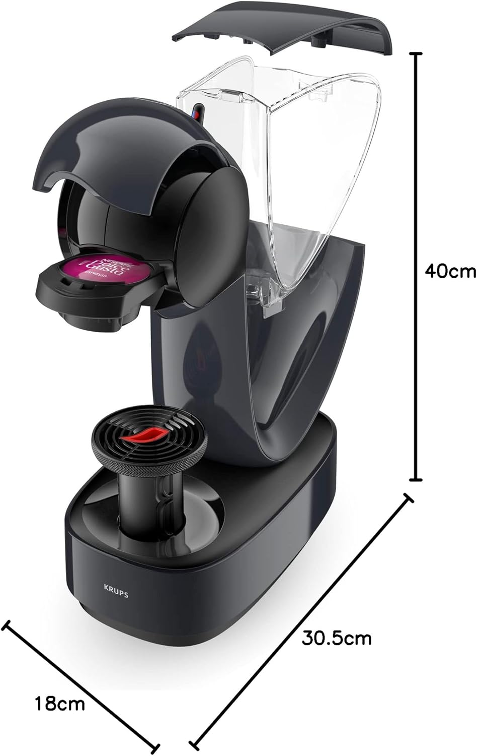 Kaffeekapselmaschine Infinissima, Cosmic Grey Single