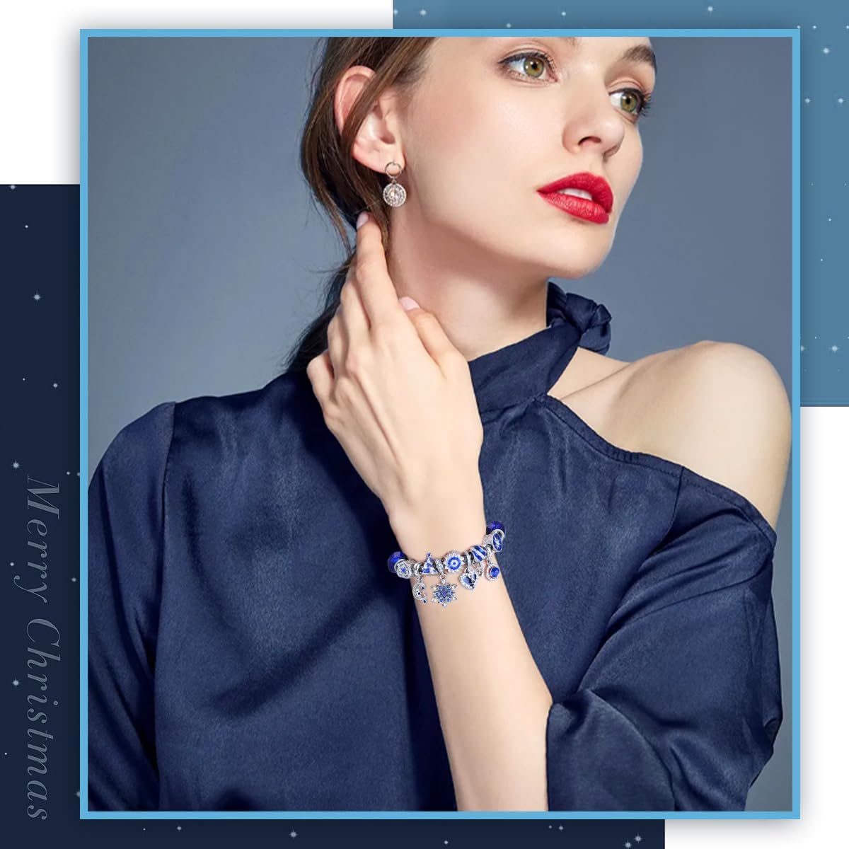 Adventskalender Schmuck-Bastelset, Blau