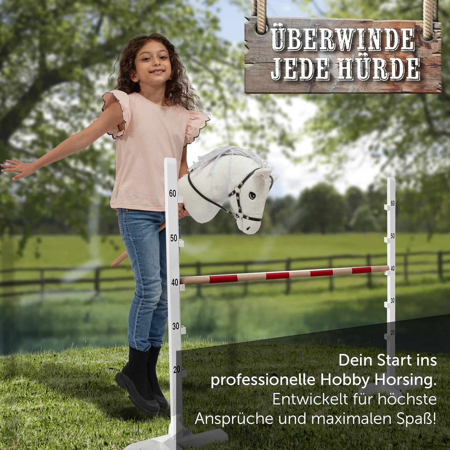 Hobby Horse mit Halfter und Trense für Kinder, Mia Small